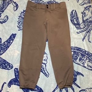Gray Medium Mizuno Softball Pants